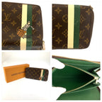 Louis Vuitton Zippy Organizer Bellboy Brown Gold Wallet — view 5