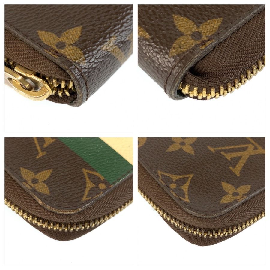 Louis Vuitton Zippy Organizer Bellboy Brown Gold Wallet — view 2