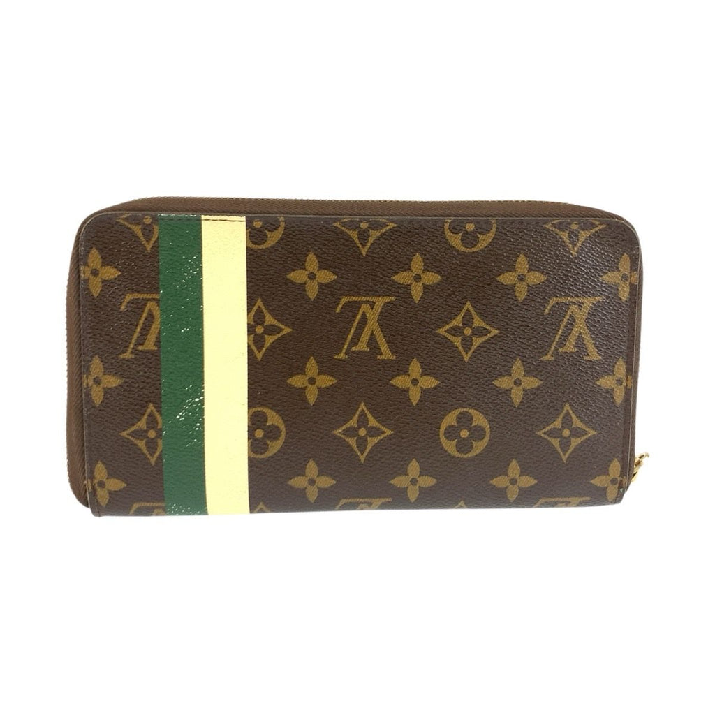 Louis Vuitton Zippy Organizer Bellboy Brown Gold Wallet