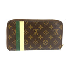 Louis Vuitton Zippy Organizer Bellboy Brown Gold Wallet