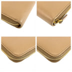 Prada Saffiano Beige Gold Leather Wallet — view 3