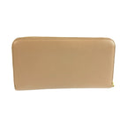 Prada Saffiano Beige Gold Leather Wallet