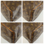 Louis Vuitton Monogram Keepall 50 Brown Gold Leather Boston Bag — view 4
