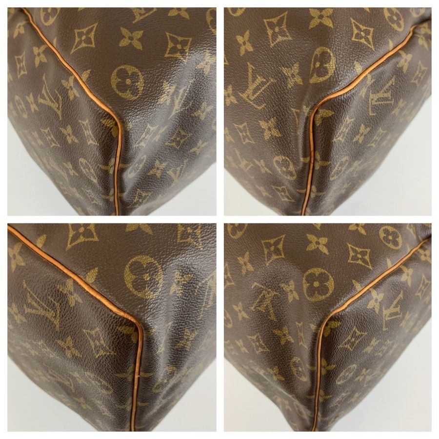 Louis Vuitton Monogram Keepall 50 Brown Gold Leather Boston Bag — view 4