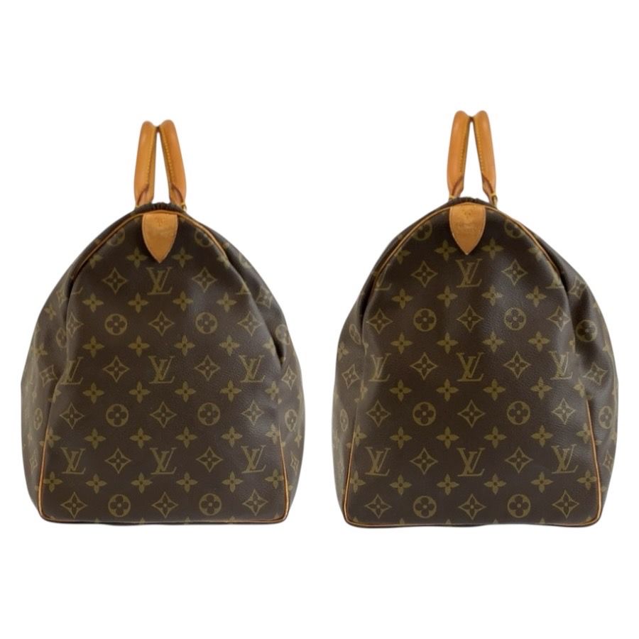 Louis Vuitton Monogram Keepall 50 Brown Gold Leather Boston Bag — view 8