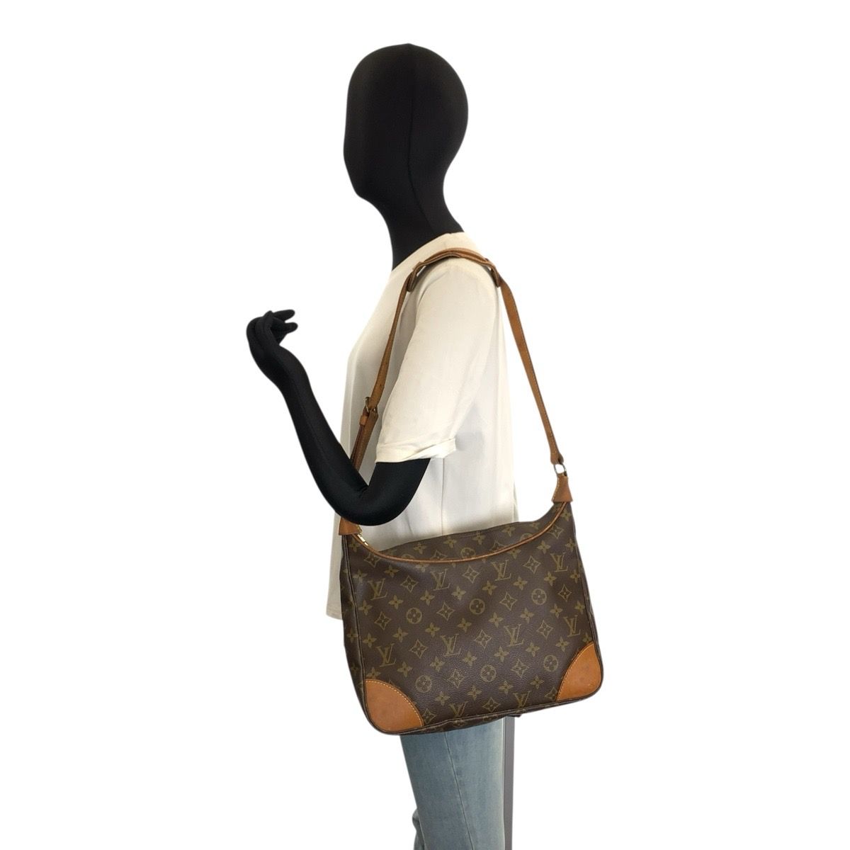 Louis Vuitton Monogram Boulogne Brown Shoulder Bag — view 7