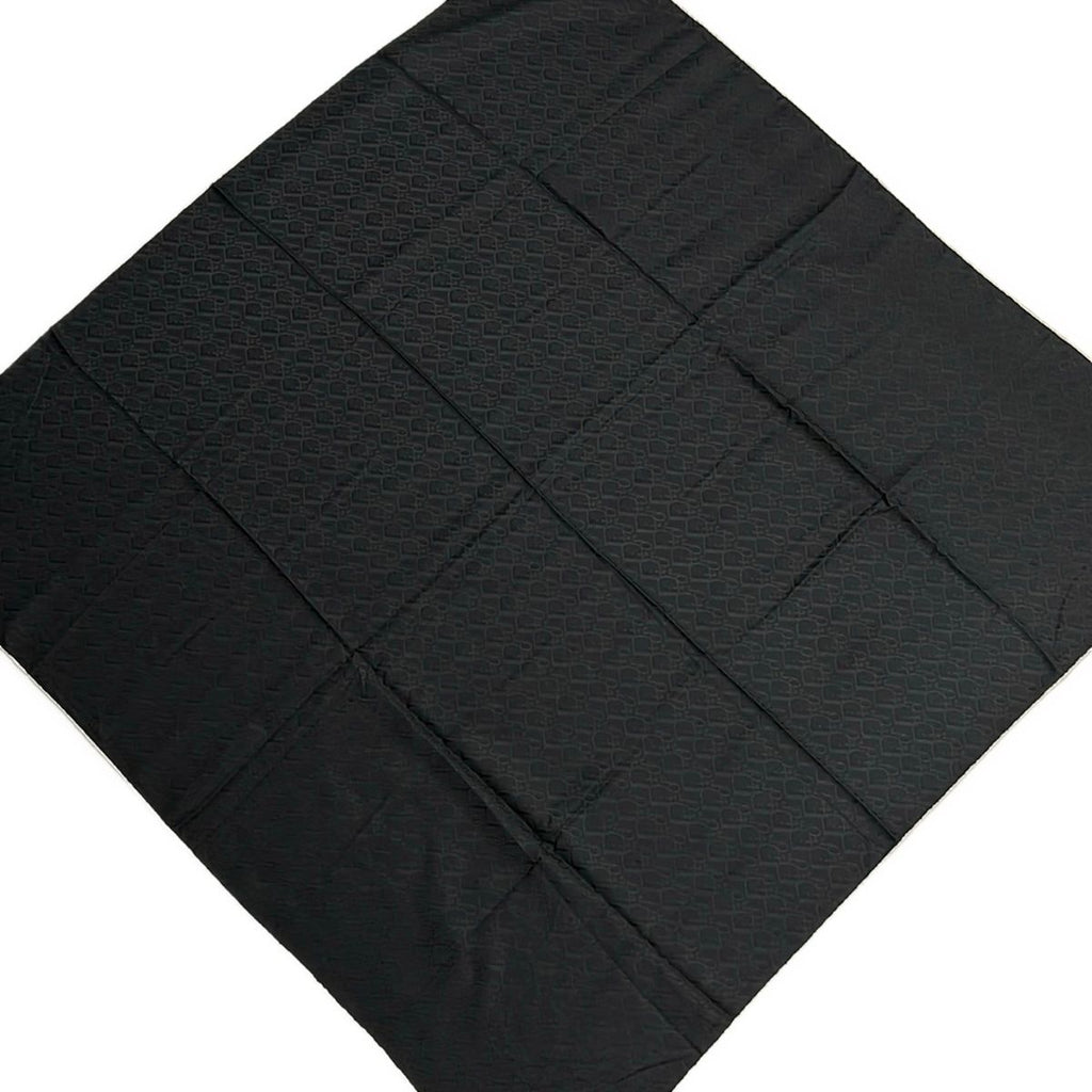 Dior Scarf Black White Logo Glam