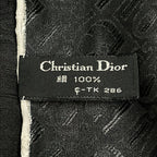 Dior Scarf Black White Logo Glam — view 2