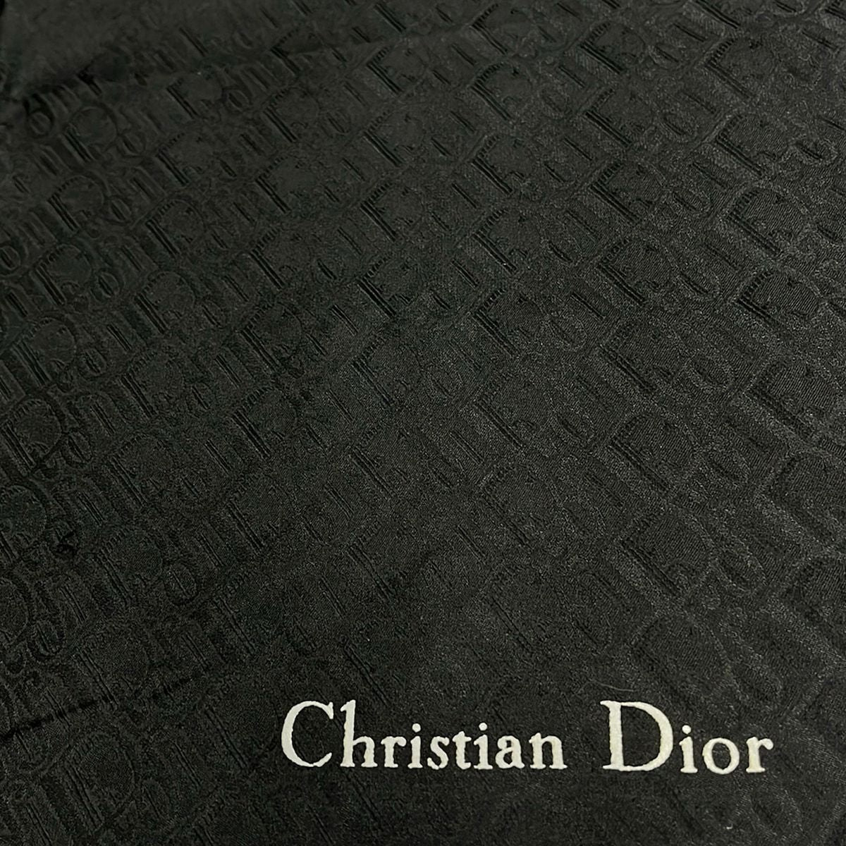 Dior Scarf Black White Logo Glam — view 3