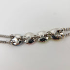 Dior Logo Circle Chain Necklace Plated Silver Vintage — view 5