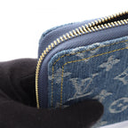 Louis Vuitton Round Wallet Takashi Murakami Zippy Monogram Cherry Denim Blue — view 8