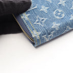 Louis Vuitton Round Wallet Takashi Murakami Zippy Monogram Cherry Denim Blue — view 6