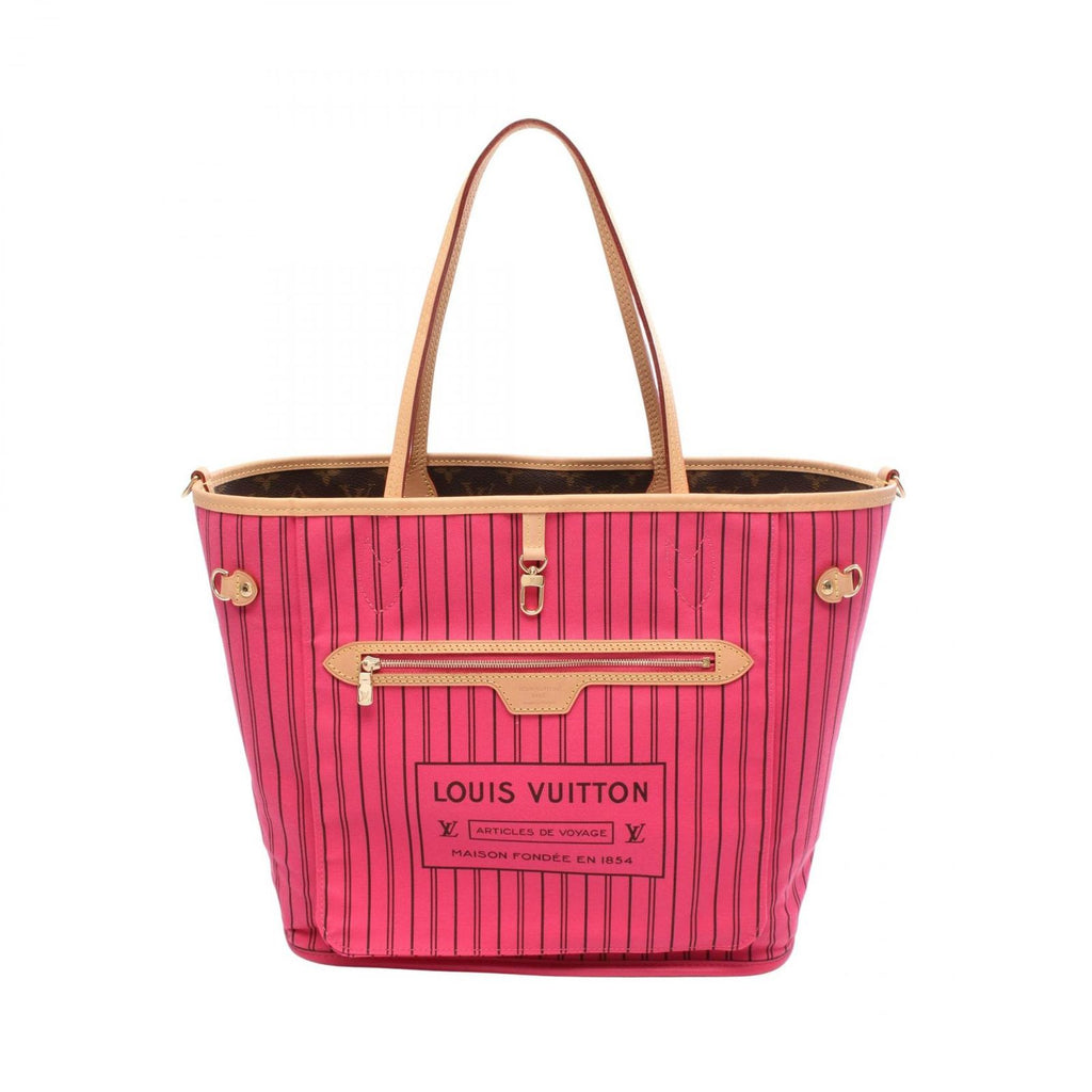 Louis Vuitton Tote Bag Neverfull Inside Out MM Monogram Rose Pondicherry 2-Way — view 5
