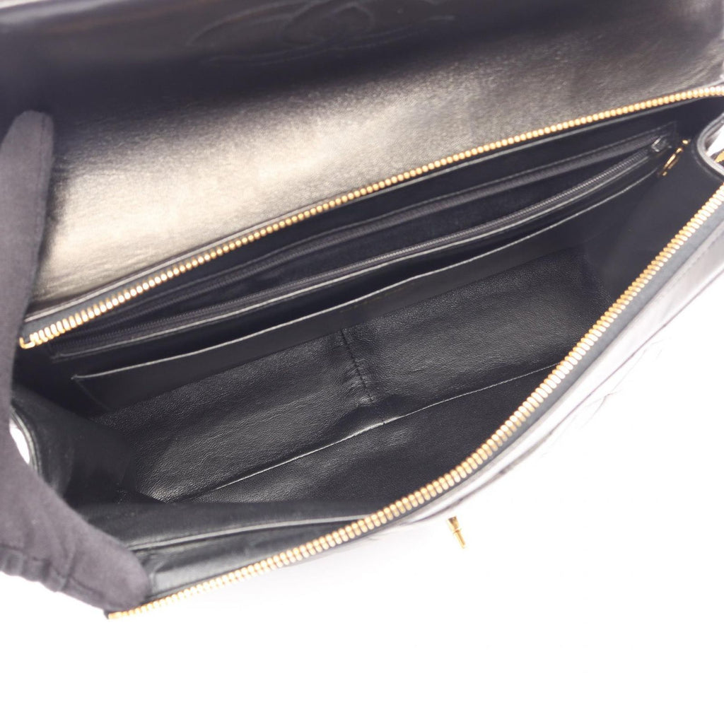 Chanel Backpack Quilted Chain Black Lambskin — view 3