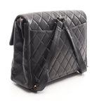 Chanel Backpack Quilted Chain Black Lambskin — view 2