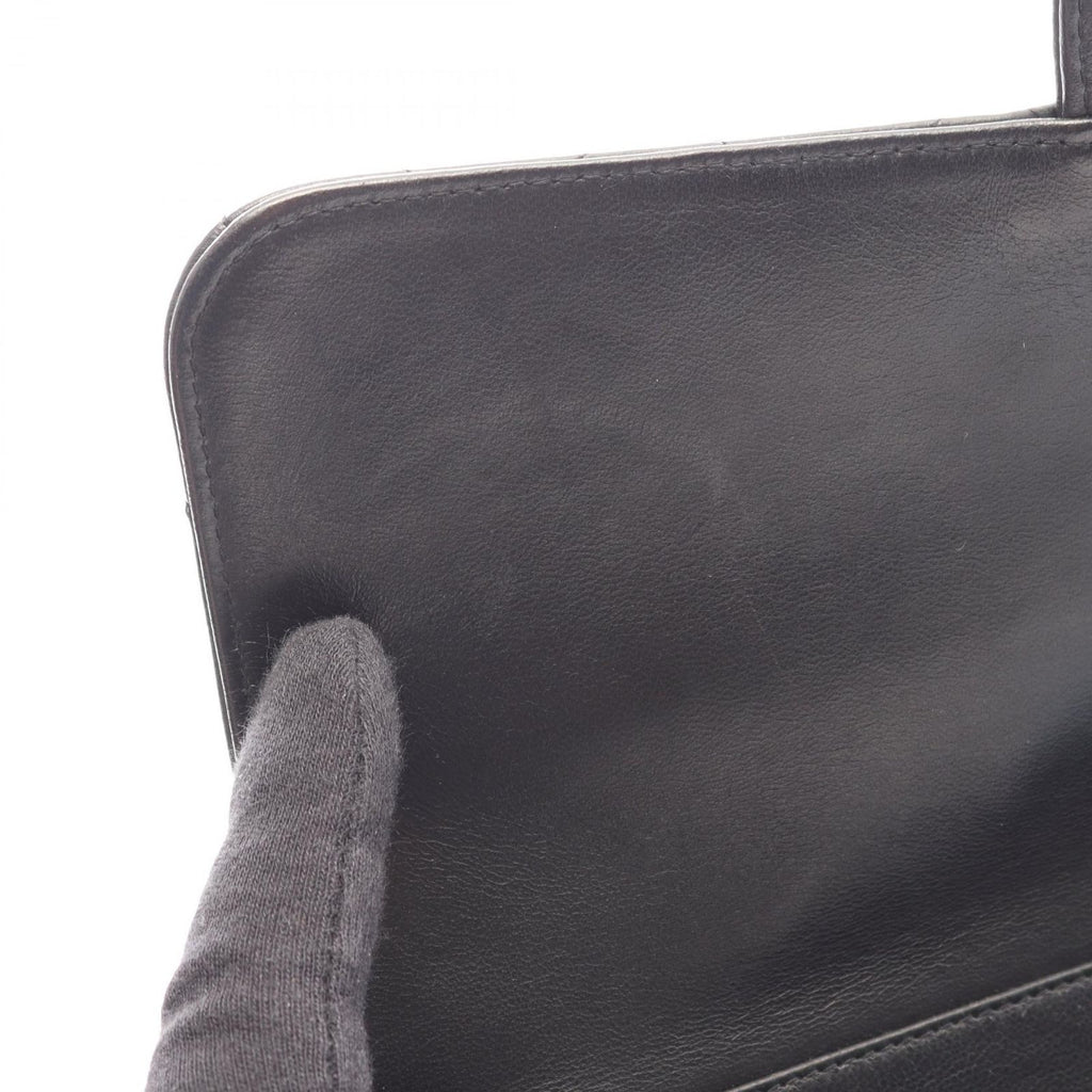 Chanel Handbag Quilted Face Black Lambskin Double — view 8