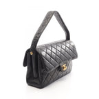 Chanel Handbag Quilted Face Black Lambskin Double — view 2