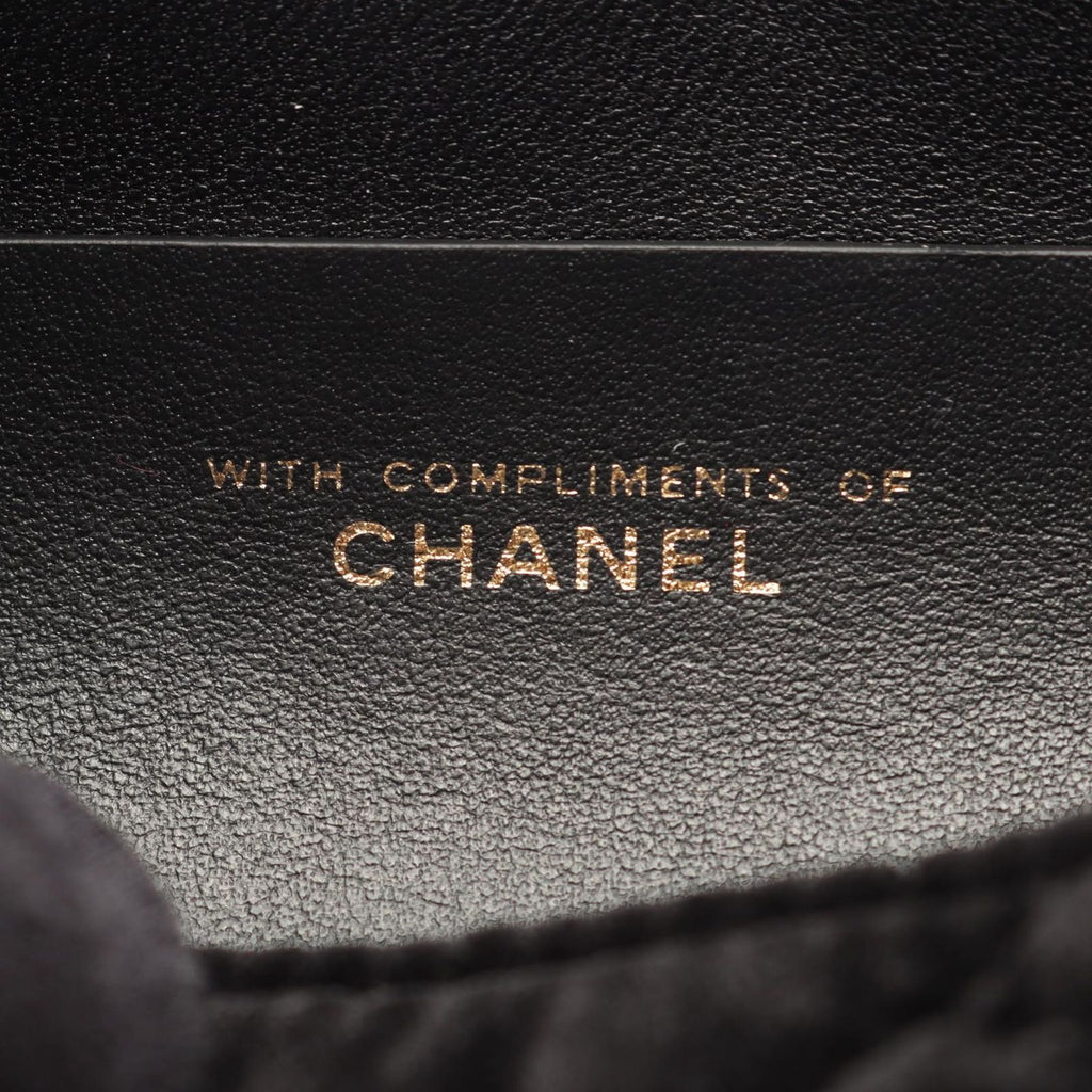 Chanel Shoulder Bag Quilted 2-Way Black Fabric Chain — view 4