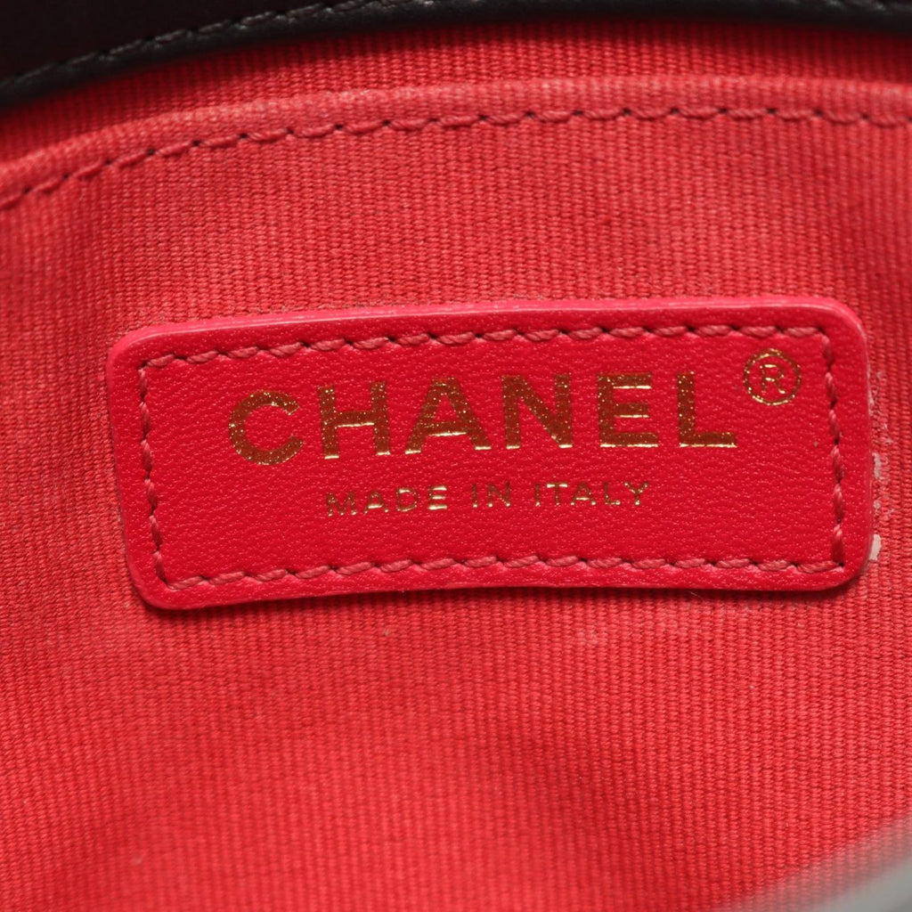 Chanel Shoulder Bag Quilted Small Flap Black Lambskin Chain — view 4