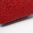 Gucci Shoulder Bag Interlocking G Red Leather Chain — view 5