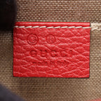 Gucci Shoulder Bag Interlocking G Red Leather Chain — view 4