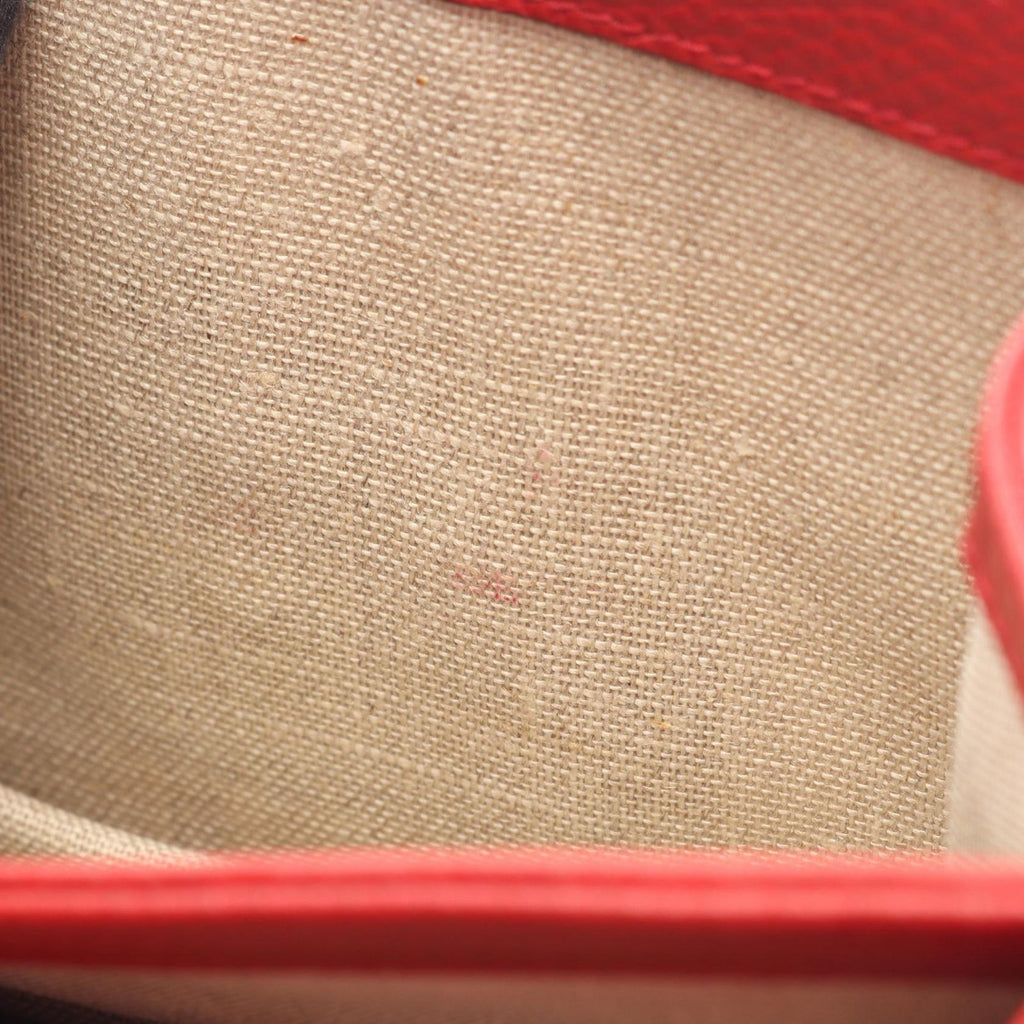 Gucci Shoulder Bag Interlocking G Red Leather Chain — view 5