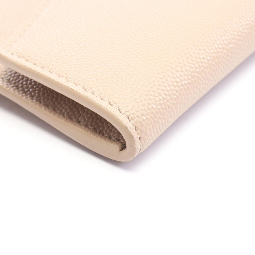 Saint Laurent Paris Clutch Uptown Beige Leather Pouch — view 7