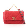 Chanel Shoulder Bag 19 Dixneuf Quilted Combination 2-Way Red Chanel 19 Chain