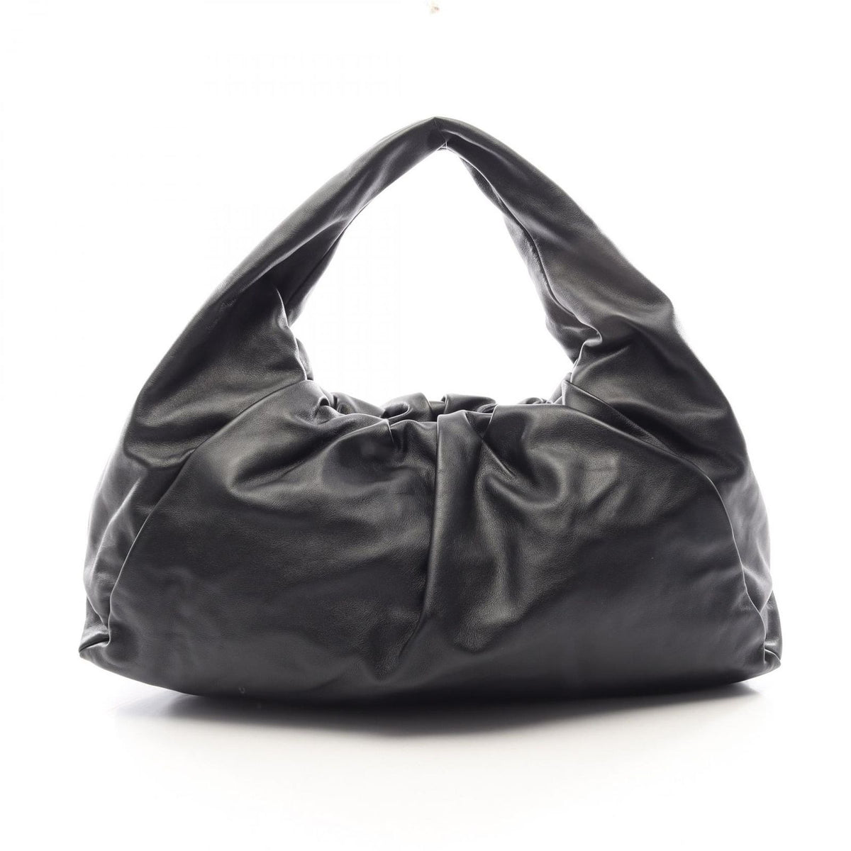Bottega Veneta Handbag the Shoulder Pouch Black Leather Large