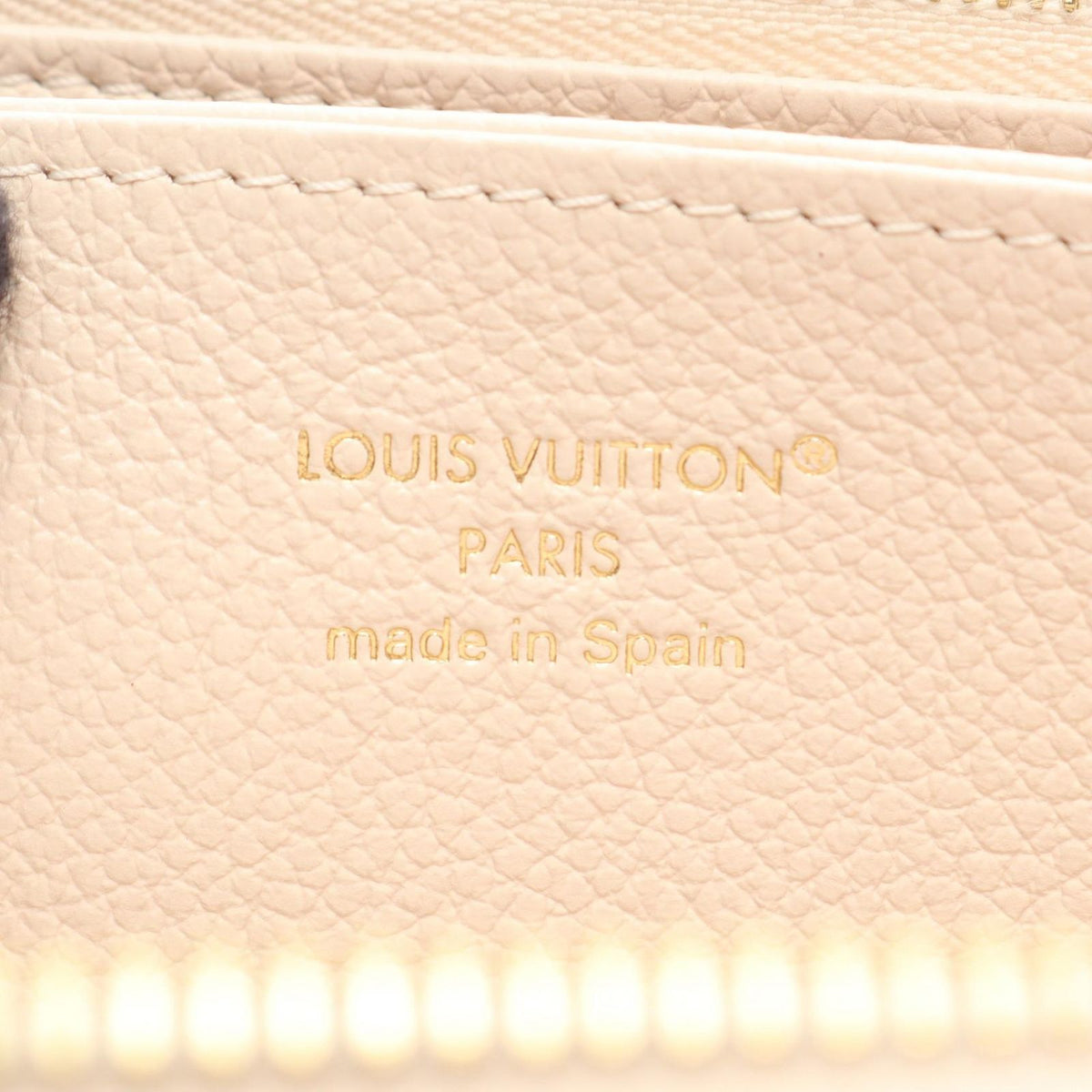 Louis Vuitton Round Wallet Zippy Monogram Empreinte Quartz Couture Leather — view 4