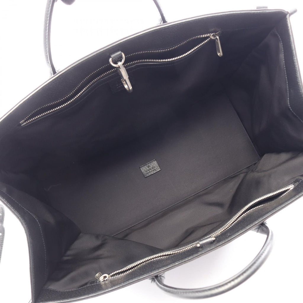 Gucci Shoulder Bag Off the Grid GG Pattern 2-Way Black Gold Leather — view 3