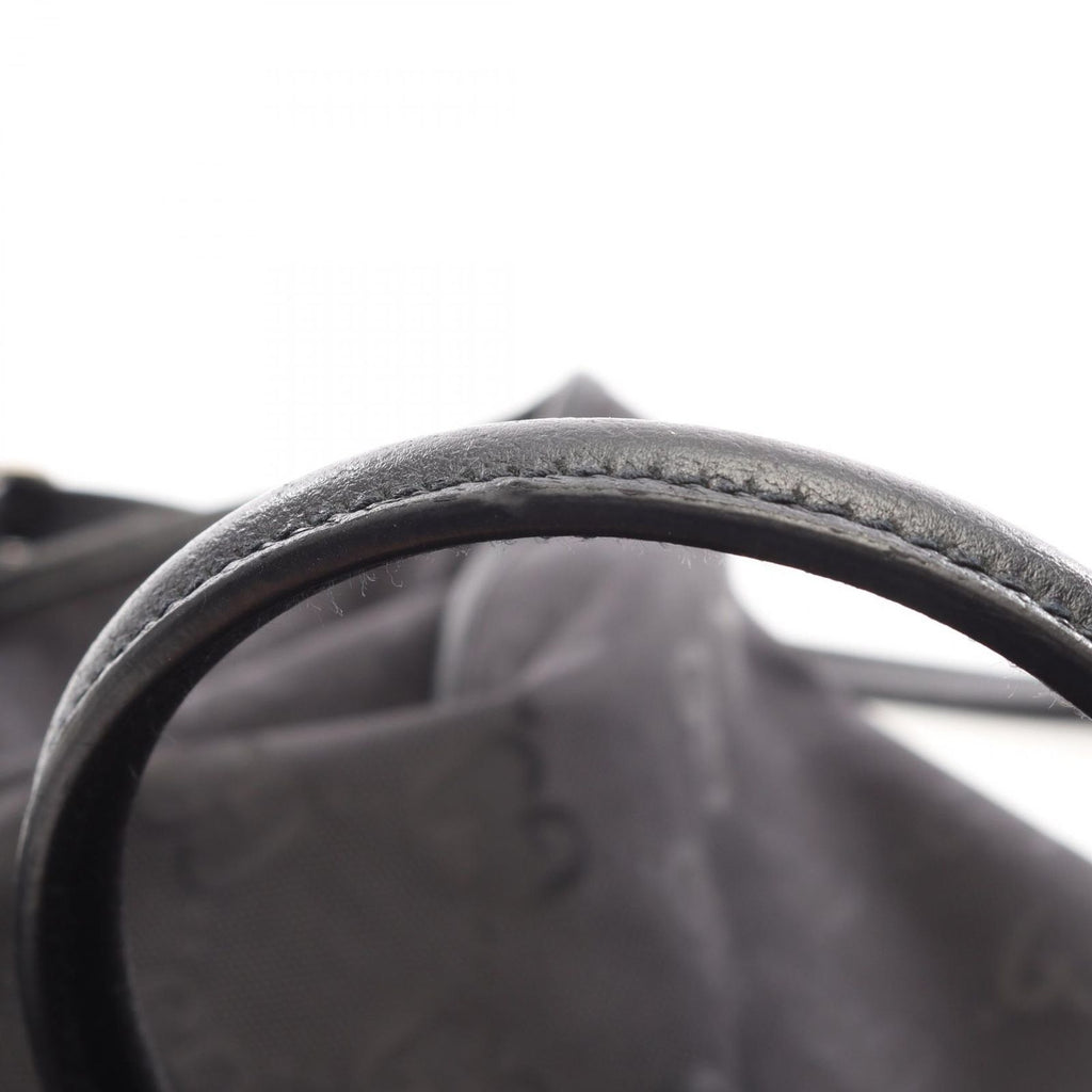 Gucci Shoulder Bag Off the Grid GG Pattern 2-Way Black Gold Leather — view 8