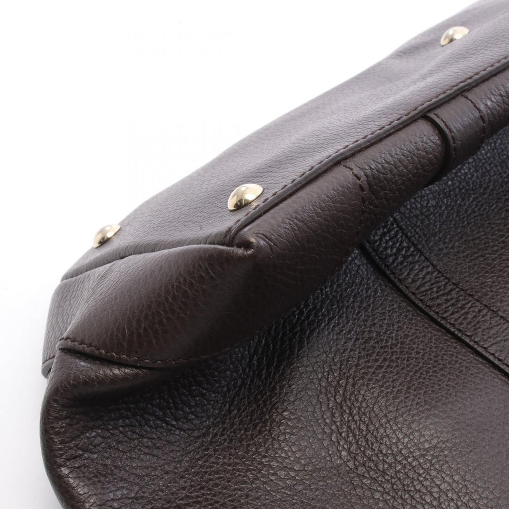 Gucci Tote Bag Marrakech Dark Brown Leather — view 6
