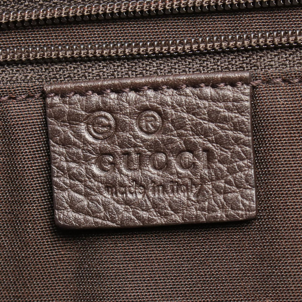 Gucci Tote Bag Marrakech Dark Brown Leather — view 4