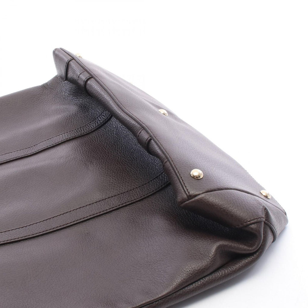 Gucci Tote Bag Marrakech Dark Brown Leather — view 7