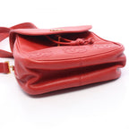 Chanel Backpack Triple CC Logo Red Caviar Leather Chain — view 6
