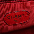 Chanel Backpack Triple CC Logo Red Caviar Leather Chain — view 4