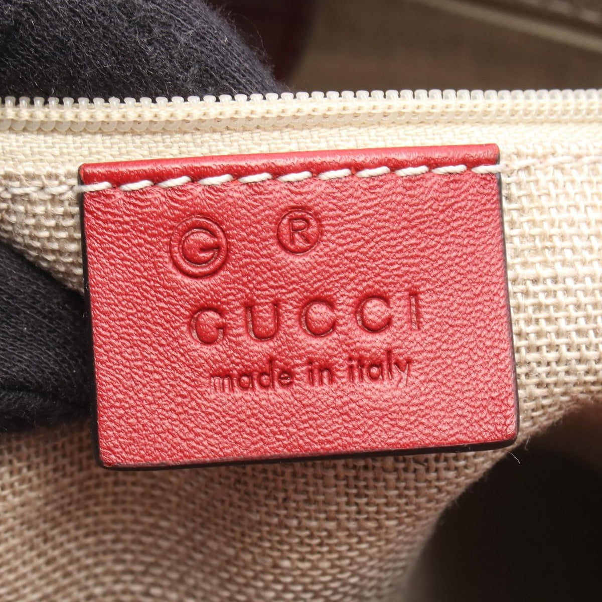 Gucci Tote Bag Micro Guccissima 2-Way Red Leather — view 4