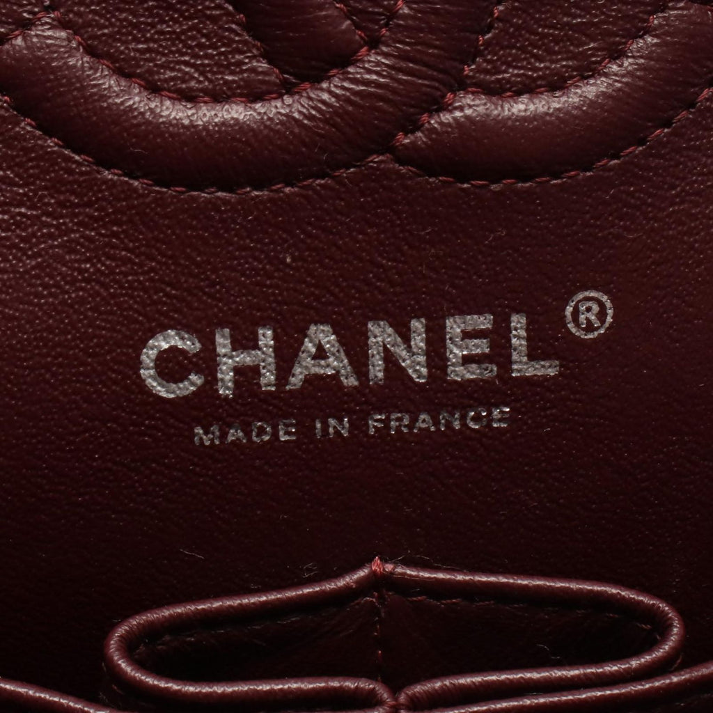 Chanel Shoulder Bag Quilted Double Flap Black Caviar Leather Chain — view 4