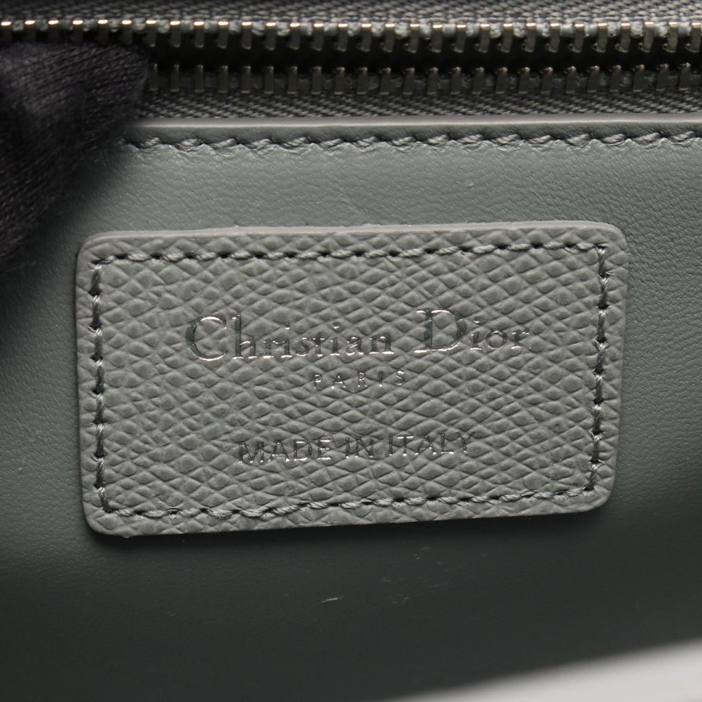 Dior Shoulder Bag 30 Montaigne Oblique Jacquard Gray Leather Chain — view 4