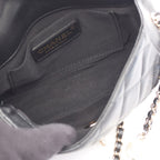 Chanel Shoulder Bag Quilted Chain Around Black Lambskin Small Flap — view 6