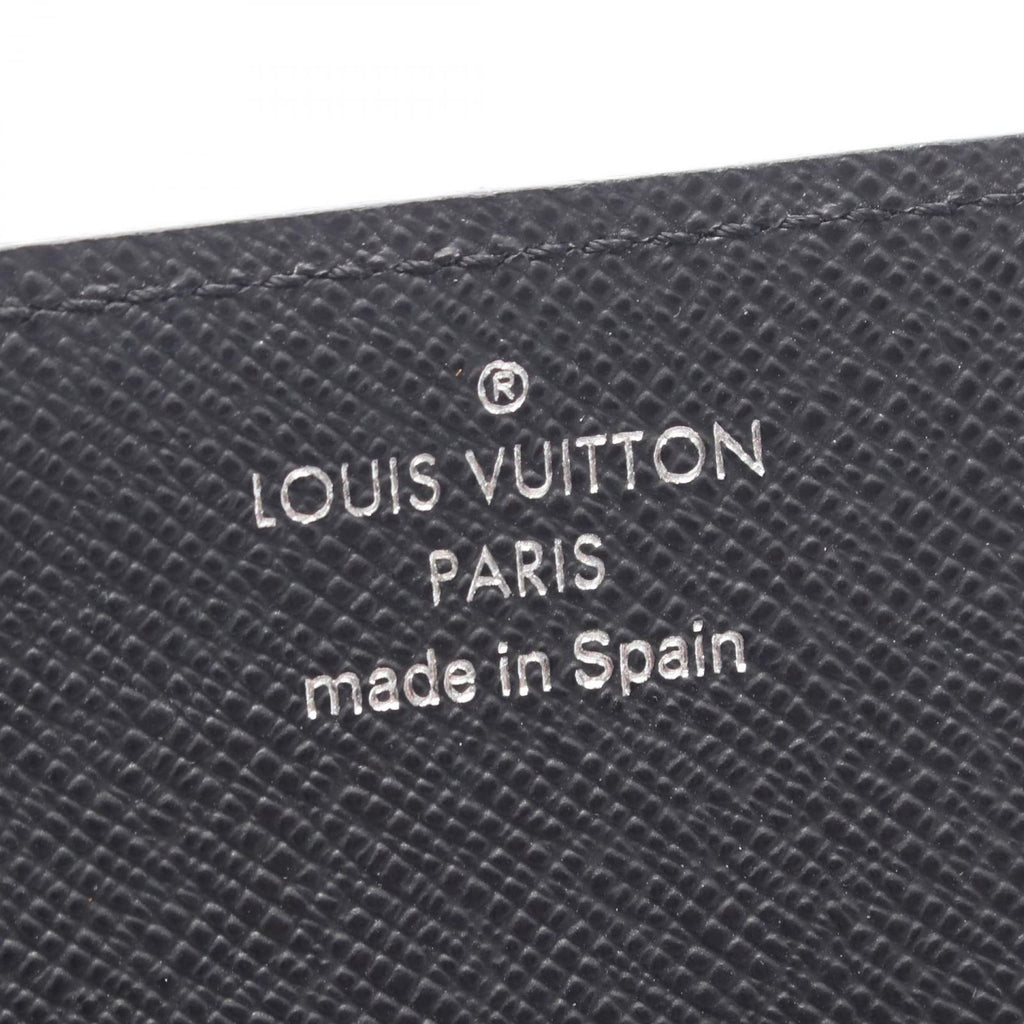 Louis Vuitton Card Case Envelope Business Holder NM Taiga Noir Leather — view 4