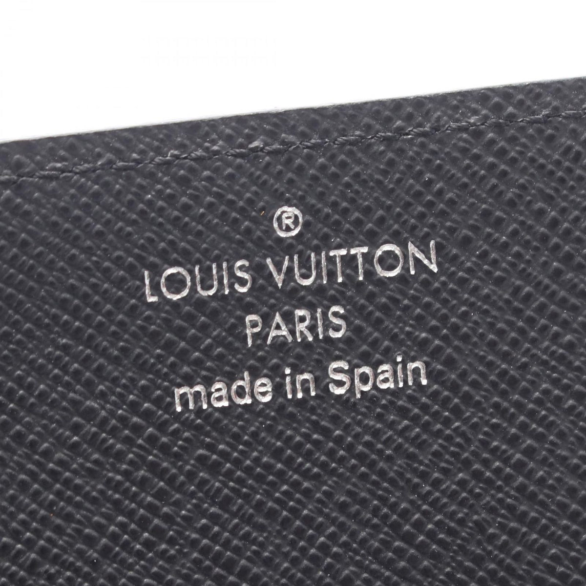 Louis Vuitton Card Case Envelope Business Holder NM Taiga Noir Leather — view 4