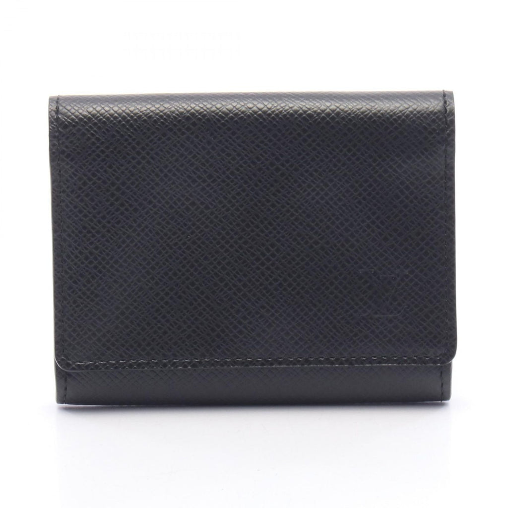 Louis Vuitton Card Case Envelope Business Holder NM Taiga Noir Leather