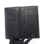 Louis Vuitton Bifold Wallet Portefeuille Brazza Taiga Noir Leather — view 3