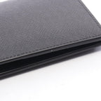 Louis Vuitton Bifold Wallet Portefeuille Brazza Taiga Noir Leather — view 8