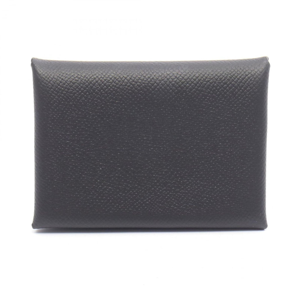 Hermes Coin Purse Calvi Duo Black