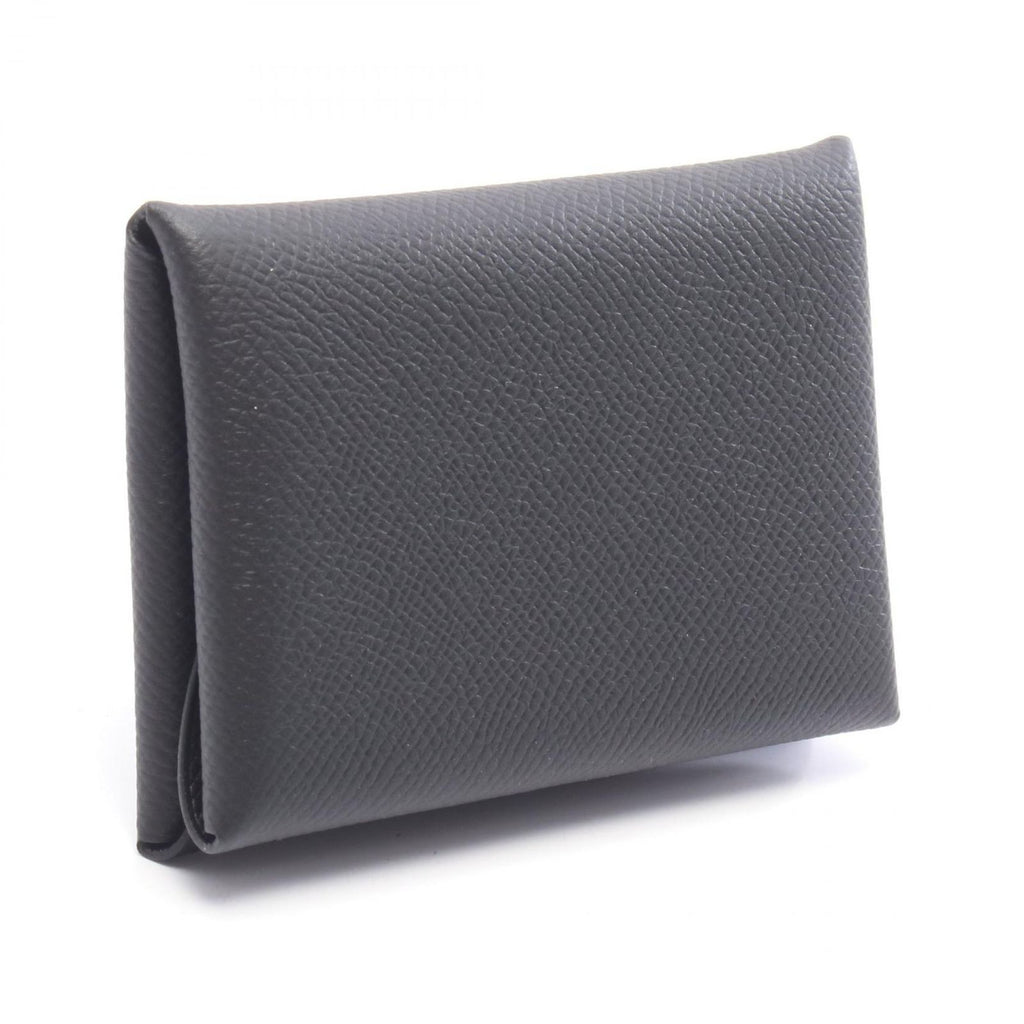 Hermes Coin Purse Calvi Duo Black — view 2