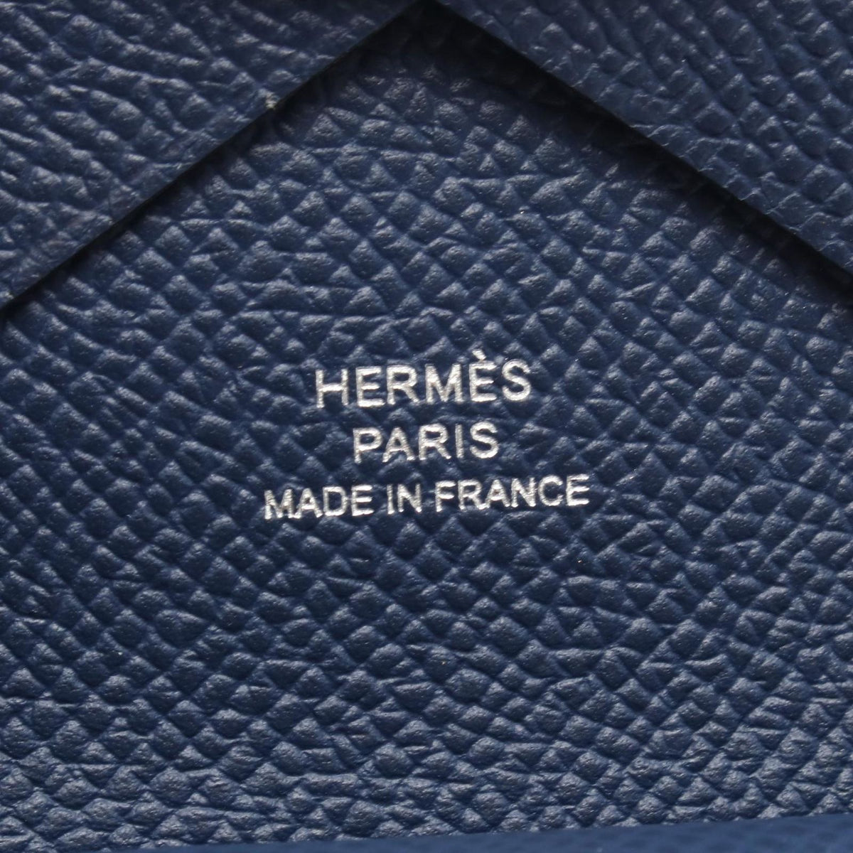 Hermes Coin Purse Calvi Duo Blue Navy — view 5