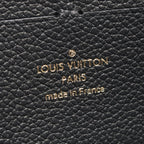 Louis Vuitton Round Wallet Portefeuille Clemence Monogram Empreinte Black Beige — view 4